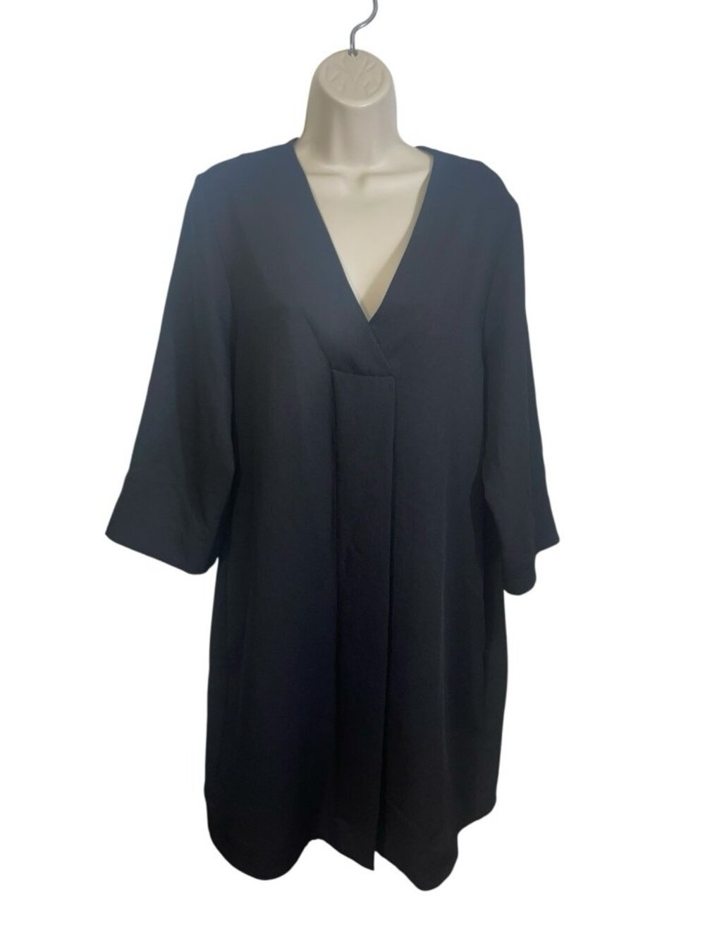 COS Women's SIze 12 Black Midi Dress